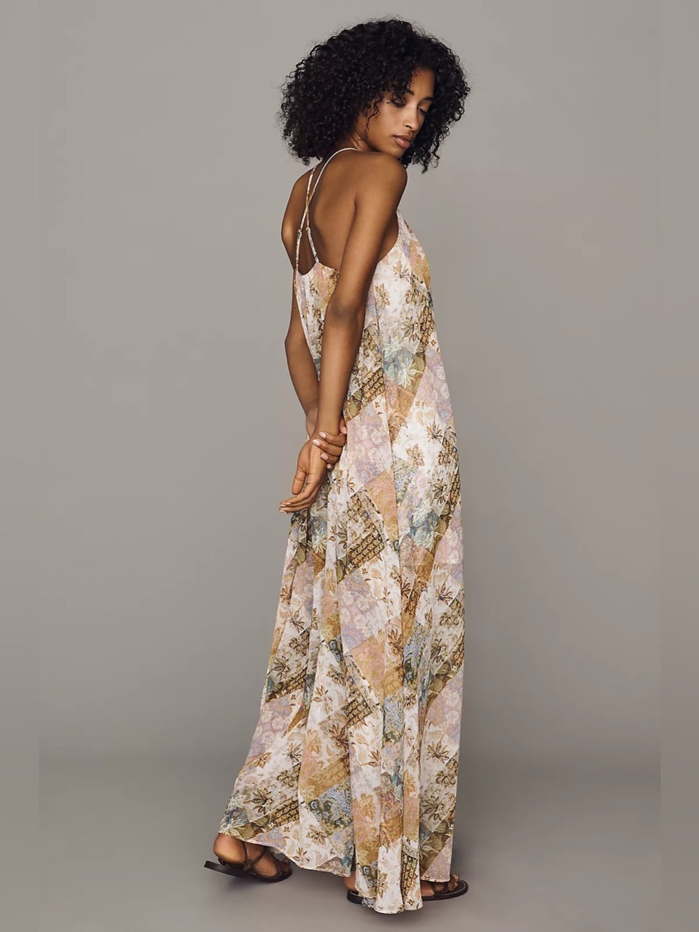 NWT Avec Les Filles Paisley Maxi Dress - Picture 3 of 12